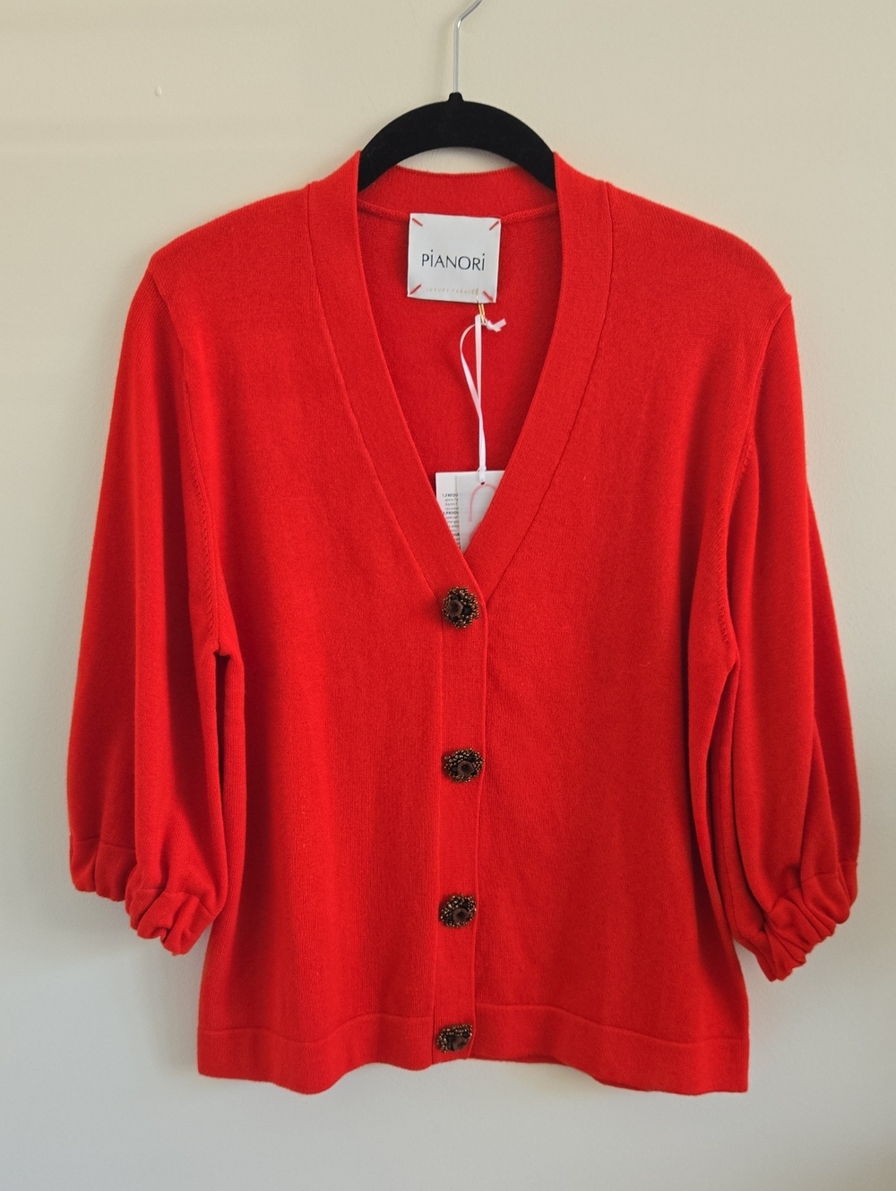 PIANORI Cotton And Cashmere Cardigan - NWT